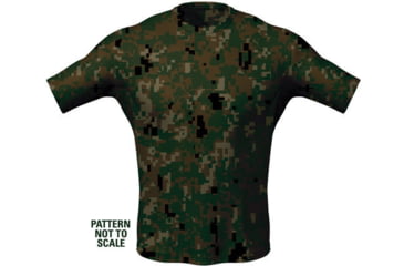 Image of 5.11 Tactical Loose Fit Short Sleeve Crew Shirt - Men's, Extra Large, Woodland Camo, 40007-175-XL