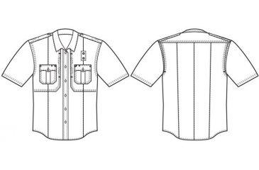 Image of 5.11 Men's B Class Shirt, Short Sleeve, Poly-Rayon 41132