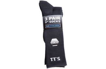 Image of 5.11 Tactical 3-Pack 9in Sock - Men's, Black, L, 59121-019-L