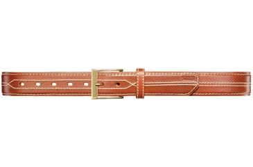 Image of 5.11 Stitched Leather 1.5in Casual Belt, Tan Buckskin With Contrast Stitch, Size BULK 59502-970