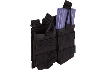 Image of 5.11 Double Mag Pouch w/ Bungee 58710 - Black