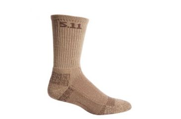 Image of 5.11 Tactical Level I 6in Sock - Regular Thickness - Men's, Coyote, L, 59047-120-L