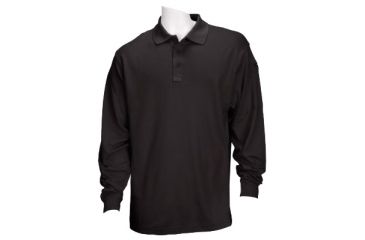 Image of 5.11 Tactical Performance Long Sleeve Polo - Men's, Medium, Regular, Black, 72049-019-M