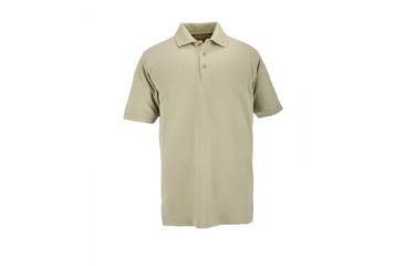 Image of 5.11 Tactical Professional Short Sleeve Polo - Men's, Small, Regular, Silver Tan, 41060-160-S