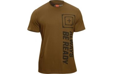 Image of 5.11 Tactical Recon ABR Logo T Shirt - Battle Brown - 2XL 41186A-116-2XL