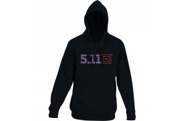 Image of 5.11 Tactical Men's Independence Hoodie w/ Anti Fade Graphics, Black, L 42182AE-19-L