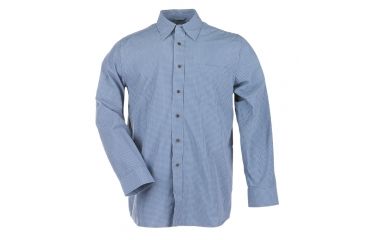 Image of 5.11 Tactical Covert Dress Shirt 2.0 LS, Medium Blue Plaid