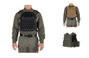 Image of 5.11 Tactical All Missions Plate Carrier, Black, Kangaroo, Ranger Green