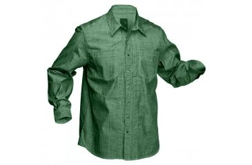 Image of 5.11 Tactical Chambray Long Sleeve Shirt - Field Green - M 72403-206-M