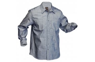 Image of 5.11 Tactical Chambray Long Sleeve Shirt - Mineral Blue - XXL 72403-766-XXL
