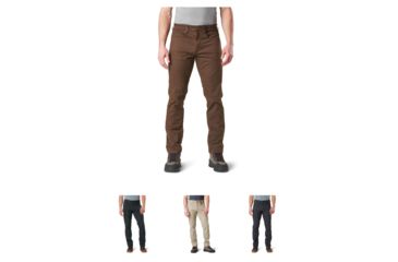 Image of 5.11 Tactical Defender-Flex Slim Pant, Burnt, Oil Green, Stone, Volcanic