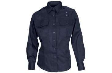 Image of 5.11 Tactical Class A Long Sleeve PDU Twill Shirt - Women's, Midnight Navy, MT, 62064-750-M-T