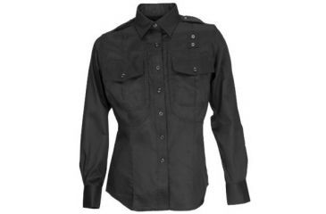 Image of 5.11 Tactical Class B PDU Long Sleeve Twill Shirt - Women's, Black, XLT, 62065-019-XL-T