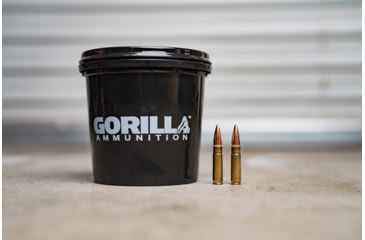 Image of Gorilla Ammunition .300 AAC Blackout 147 Grain Full Metal Jacket Brass Cased Rifle Ammo, 160 Rounds, Copper, 160 Rounds, gpf-30818