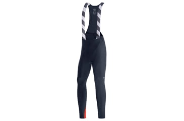 Image of GOREWEAR Mens C3 Thermo Cycling Bib Tights+ in Orbit Blue/Fireball Medium Form fit B77A0BA7, 100648-AUAY-L