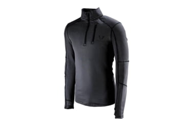 Image of Forloh Deep Space Half Zip Long Sleeve Tops - Mens, Black, XL, 10531-BB-XL