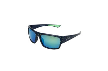 Image of Body Glove Sea Breeze Rectangle Sunglasses - Navy / Green C220200D, 143 mm, Navy / Green, 10267792.CGR-Navy-Green