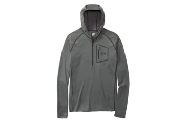 Image of KUIU Outlet PRO 200 Zip-T Hunting Hoodie in Charcoal Size 3XL 1AD890ED, Charcoal, 3XL, Merino, Adult, Male, 7833236963486