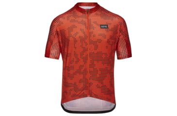 Image of GOREWEAR Camo Grid Cycling Jersey Mens in Fireball Small Form fit 5F160D60, 100934-AY00-M