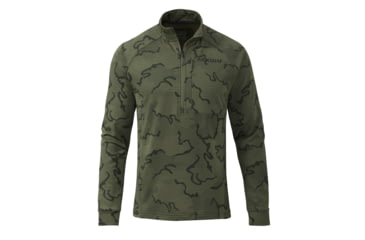 Image of KUIU Ridgepoint Fleece Zip Hunting Shirt in Olive Tonal Size 3XL 0335A108, Olive Tonal, 3XL, Adult, Male, 7670857466014