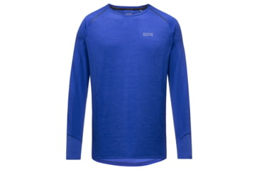 Image of GOREWEAR Energetic Long Sleeve Running Shirt Mens in Ultramarine Blue Large Slim fit E685B970, 100751-BL00-XL