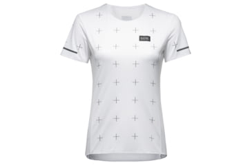 Image of GOREWEAR Contest Daily Running Tee Womens in White Medium 8-10 Slim fit 6B11C359, 100888-0100-40