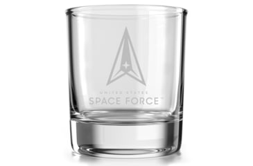 Image of Old Southern Brass U.S. Space Force Engraved 10oz Whiskey Glass, Clear, 10 oz, OSB-WG-SF
