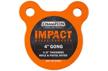 Image of Champion Traps and Targets Impact Steel Gong Target - Rigle Rated, 4in, 44902C