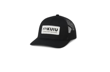 Image of KUIU Woven Logo Patch Hat in Black 4D9D20BE, Black, One Size, Adult, Unisex, 7665736089758