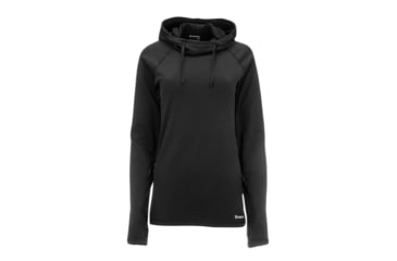 Image of Simms Fishing Products Heavyweight Baselayer Hoodys - Womens, Black, S, 13420-001-20
