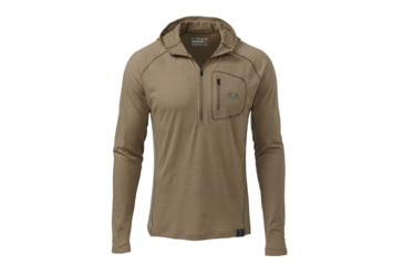 Image of KUIU Outlet ULTRA 145 Zip-T Hunting Hoodie in Khaki Size 3XL 1620FE1A, Khaki, 3XL, Merino, Adult, Male, 8065860468894
