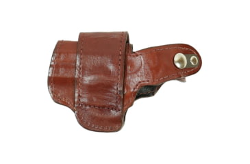 Image of Bond Arms Leather Driving OWB Holster, Derringer, 3in Barrel, Brown w/ Henna Stitching, H-DT-300-BNH-R-BT