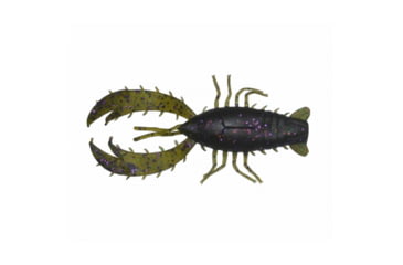 Image of Big Bite Baits Real Deal Craw Soft Baits, 7 per Pack, Sprayed Grass, 4 inch, RDCRW