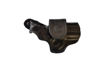 Image of Bond Arms Leather Driving OWB Holster, Derringer, 3.5in Barrel, Black w/ Black Stitching, H-DT-350-BB-R-BT