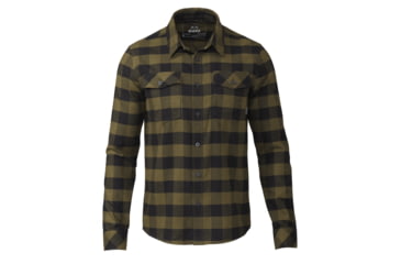 Image of KUIU Field Flannel Shirt - Men's, Olive Buffalo Check, 3XL, Cotton, Adult, Male, 7462078087326