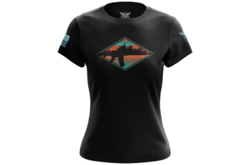 Image of Wethepeopleholsters.Com Great Outdoors Rifle Womens Short Sleeve Shirt, great-outdoors-rifle-womens-short-sleeve-shirt