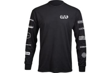 Image of Gorewear Mens GOREWEAR Moto Long Sleeve T-Running Shirt in Black Small Regular fit 6E4CCD46, 101656-CE00-M