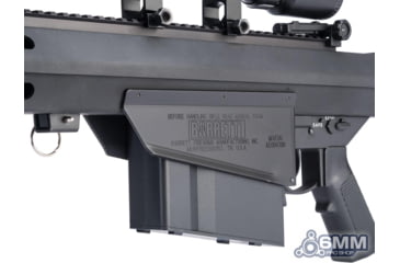 Image of 6mmProShop Barrett Licensed M107A1 Bolt Action Powered Airsoft Sniper Rifle, Black, SW-013S