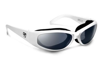Image of 7 Eye Chubasco Progressive Prescription Sunglasses, Glacier White Frame, Polarized, 350053PR
