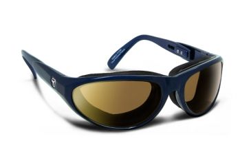 Image of 7 Eye Air Shield Diablo Sunglasses,Photochromic Day Night Contrast Lens,Sinister Blue Frame,M-L 170427
