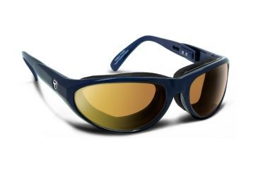 Image of 7 Eye Air Shield Diablo Sunglasses,SharpView Copper Lens,Sinister Blue Frame,M-L 170442
