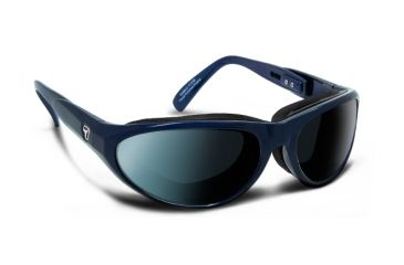 Image of 7 Eye Air Shield Diablo Sunglasses,SharpView Polarized Gray Lens,Sinister Blue Frame,M-L 170453