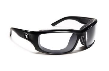 Image of 7 Eye Panhead Single Vision Prescription Sunglasses, Glossy Black Frame, 260540SV