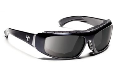 Image of 7 Eye Bali Glossy Black SharpView Gray Sunglasses 180541
