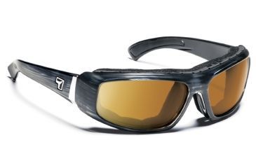 Image of 7 Eye Bali Sunglasses, Airlock Shield Gray Tortoise Frame, Sharp View Copper Lens 183742