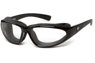 Image of 7 Eye Bora AirShield Sunglasses,Glossy Black Frame,SharpView Clear +1.50 Reader Lens,L-XL 140540B