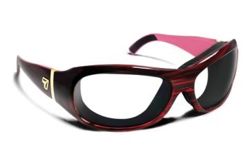 Image of 7 Eye Briza/ SharpView Sunglasses Clear Lens, Ruby Frame, S-L 316940