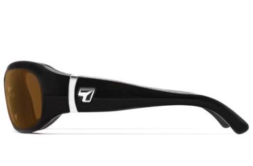 Image of 7 Eye Briza Sunglasses, Glossy Black Frame, 24-7 Copper NXT Lenses - 310527
