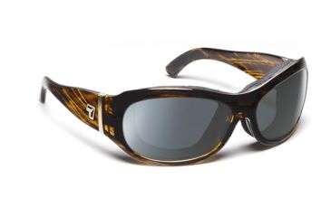 Image of 7 Eye Briza Women's Sunglasses, Sunset Tortoise Frame, 24 - 7 Gray 310617