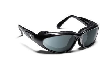 Image of 7 Eye Cape Sunglasses Glossy Black Frame